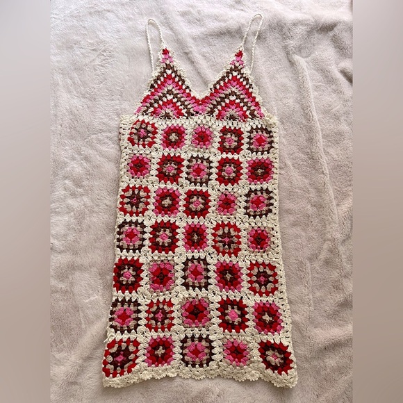 NWT MANGO Handmade Crochet Dress Size M - Picture 4 of 10